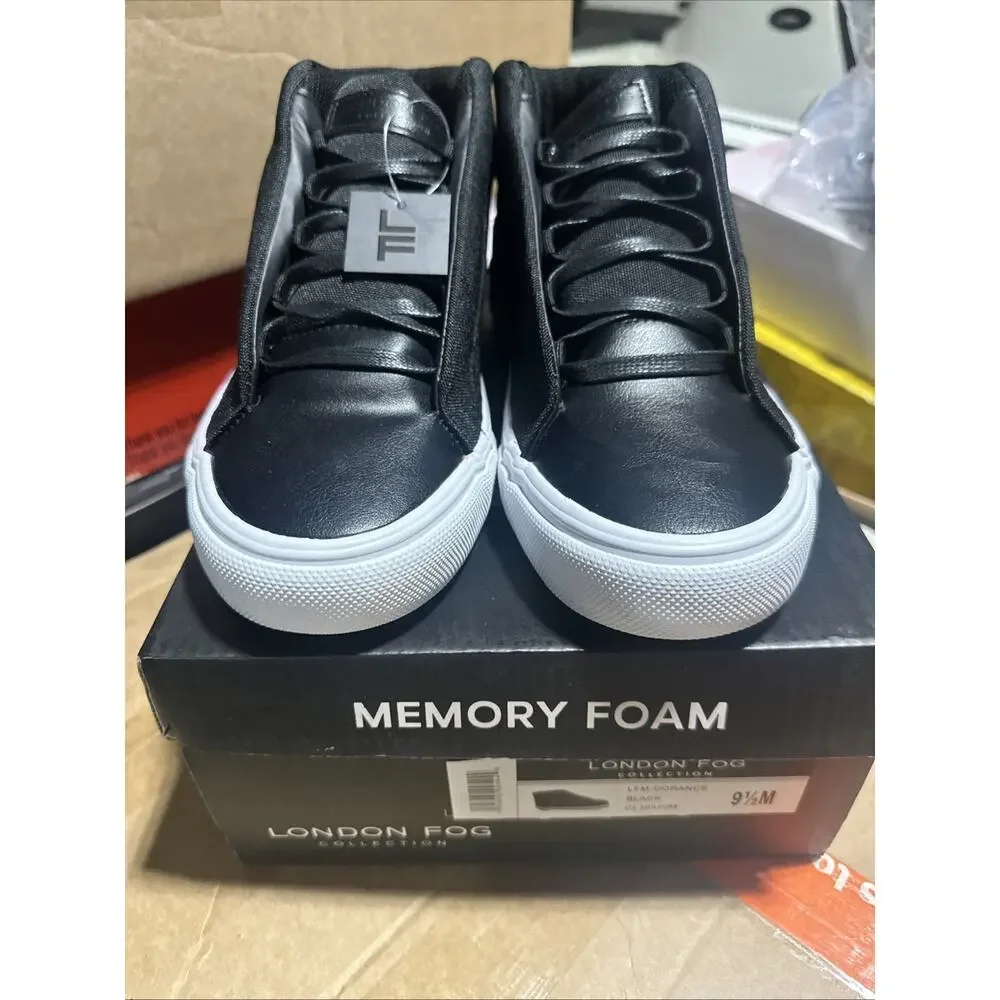 London Fog Dorance Black Memory Foam Shoes | Men’s Size 9.5 M US | New